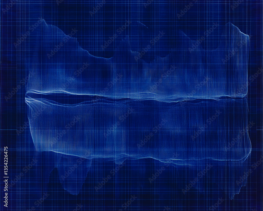 Poster abstract blue textured image with grid pattern, creating a digital or technological feel, showcasing