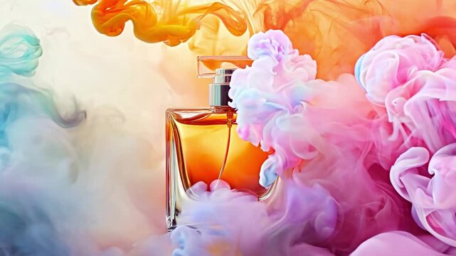 Crafting unique perfumes by blending rich scents and colorful elements in a mesmerizing atmosphere that inspires creativity and elegance