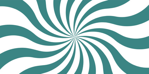 Groovy Blue and White Swirling Abstract Optical Illusion Banner. 