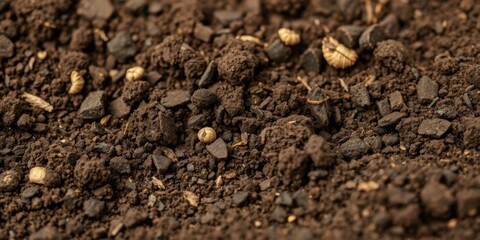 Rich Dark Soil Texture Gardening Agriculture Ground Earth Planting