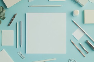 Clear Pixel Picture of Cute Blank Stationery Set