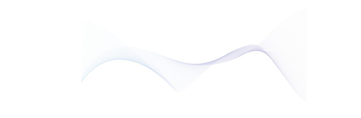 Modern abstract glowing wave lines on white background. Dynamic flowing wave design element. Abstract Modern Line. 