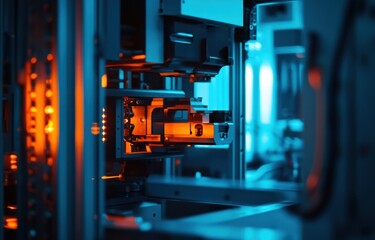 Fototapeta premium Intricate Industrial Machinery in Action