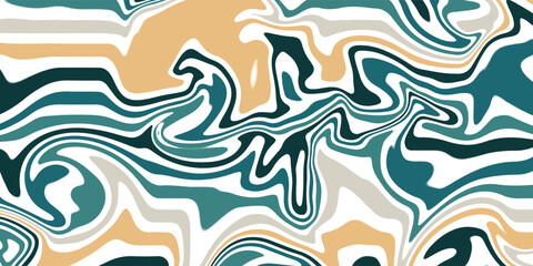 Abstract Swirling Banner With Earthy Tones in Modern Design