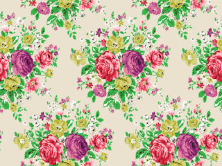 Allover textile fabric print seamless pattern abastract background tiles wallpaper