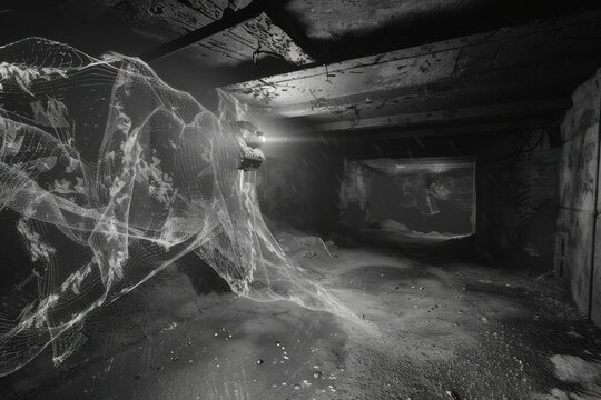 Dark Bunker Scanned by LiDAR Technology