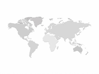 world map vector on white