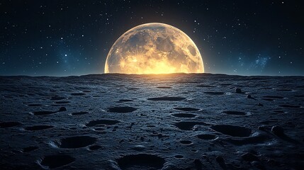 Detailed lunar surface close-up showing prominent ridges and textured terrain highlighting celestial geological activity, lunar geology, astronomy exploration concepts, planetary crater structures.