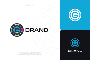 G Letter trademark brand logo 