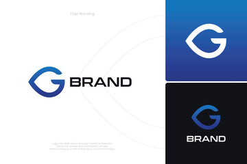 G Letter trademark brand logo 