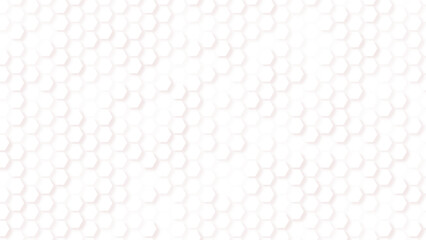 Pattern Hexagonal white for paper template design and texture background, hexagon clean black and white gradient background.