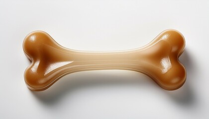 dog s bone on clean white surface perfect for pet or educational use