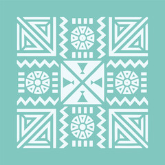 Geometric African Tribal Pattern Design Vector