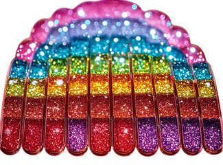 PNG Glitter rainbow accessories electronics accessory.