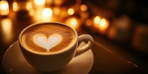 Obraz premium Coffee Cup: Black Coffee with Milk Foam, Morning Beverage, Delicious Drink. 