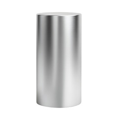 Brushed Metal Cylinder Minimalist Design Studio Object