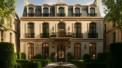 Elegant French-Style Mansion: Classic Architecture and Luxurious Design