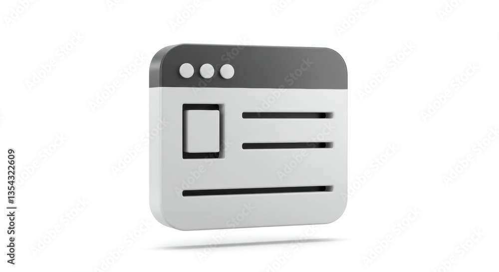 Poster website page icon modern design for web development and design