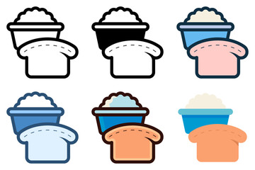 carbohydrate food icon vector illustration