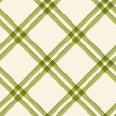 Hand painted illustration watercolor Olive green stripes on beige background. Checkered tartan seamless pattern. Plaid material. Fabric, sketchbook, wallpaper, wrapping paper, bags, for cards, banner.