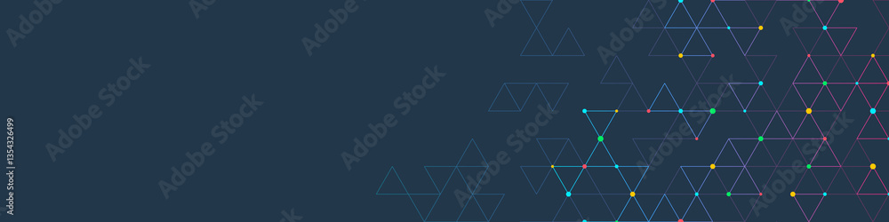 Poster Abstract background with a geometric pattern of triangle shapes. Graphic design element 
