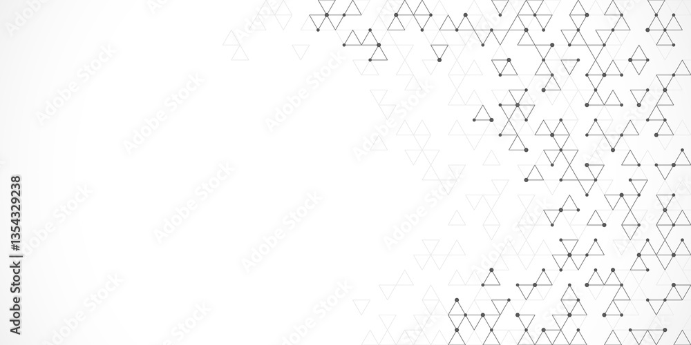 Aufkleber Abstract background with a geometric pattern of triangle shapes. Graphic design element 