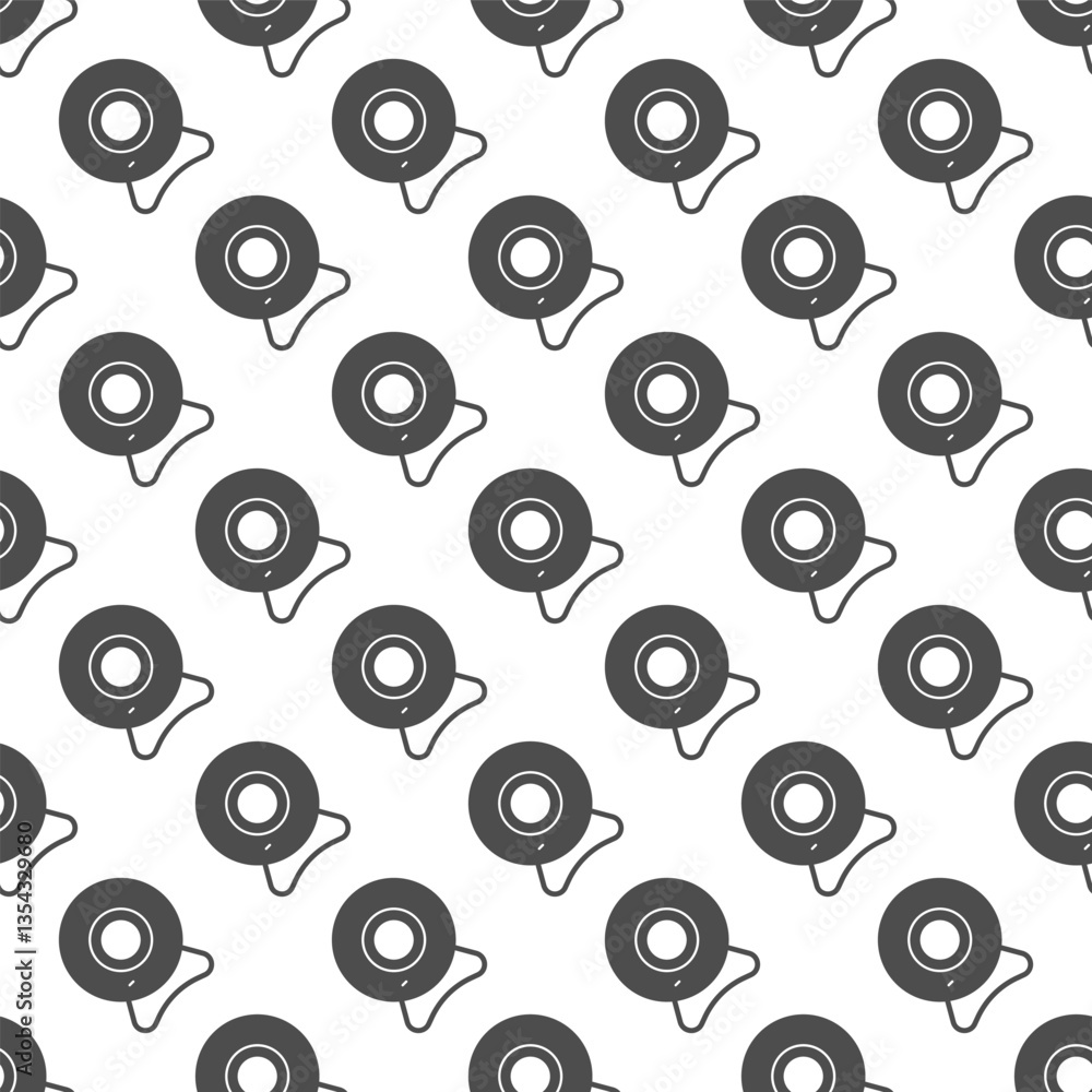 Poster web camera solid seamless pattern, remote work theme. vector graphics. video call recording device f