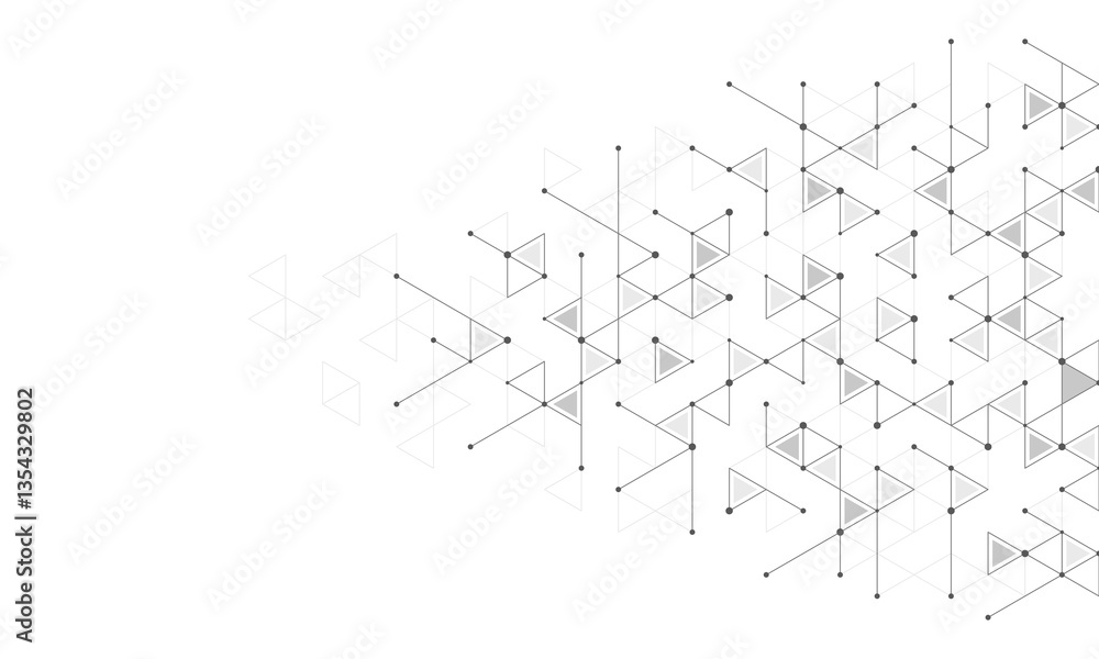 Poster Abstract background with a geometric pattern of triangle shapes. Graphic design element 