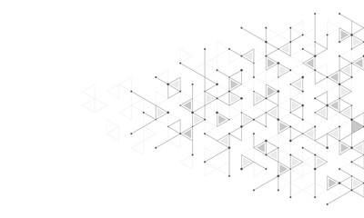Abstract background with a geometric pattern of triangle shapes. Graphic design element 