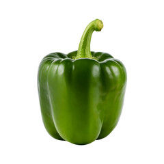 Green peppers on transparent background