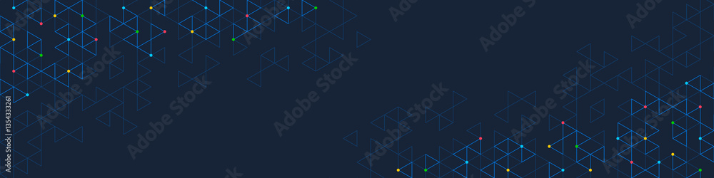 Aufkleber Abstract background with a geometric pattern of triangle shapes. Graphic design element 