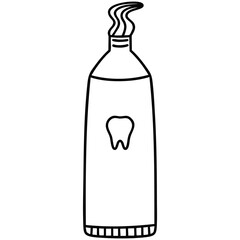 Toothpaste Tube Outline