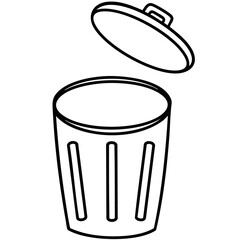 Trash Can Outline