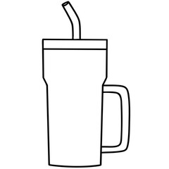Drinking Mug Outline