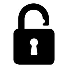 Lock Icon isolated on white background