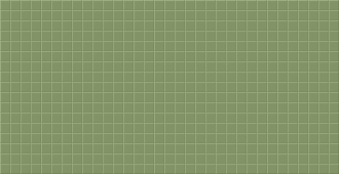 Green tile wall texture background. Abstract geometric pattern