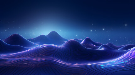 An ultra-detailed, high-tech futuristic background featuring abstract digital waves