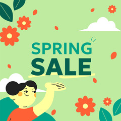 Cheerful Spring Sale Promotion Design