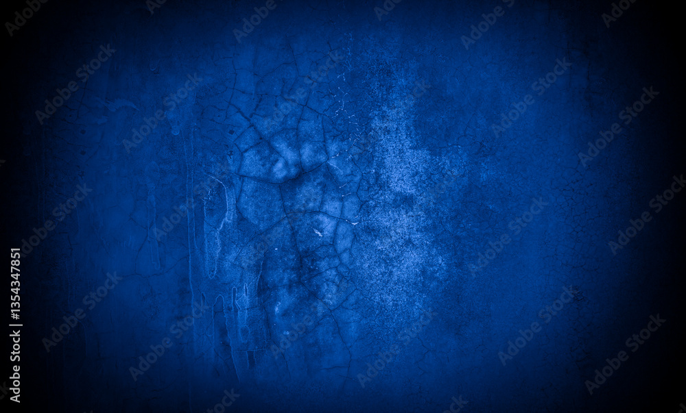 Poster old wall pattern texture cement blue dark abstract blue color design are light with black gradient b