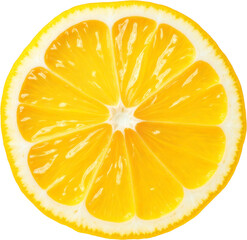 Lemon Slice with Transparent Background