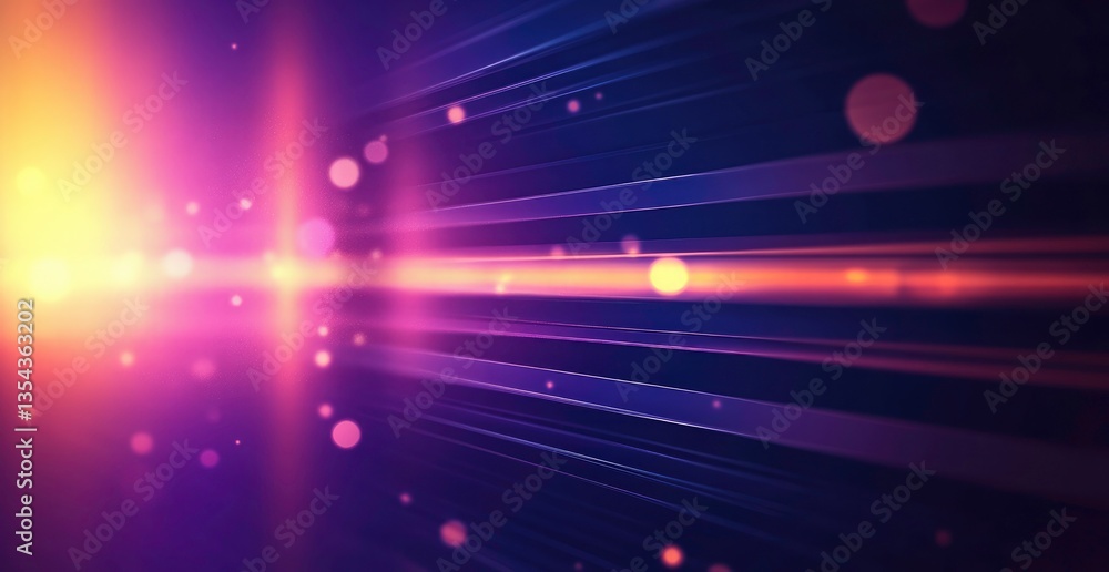 Poster vibrant abstract background with diagonal lines and light effects
