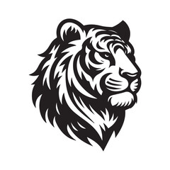 Fototapeta premium tiger head vector