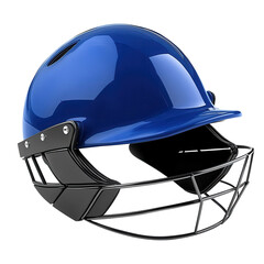Cricket Helmet Safety Gear on transparent background.