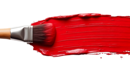 red paint brush