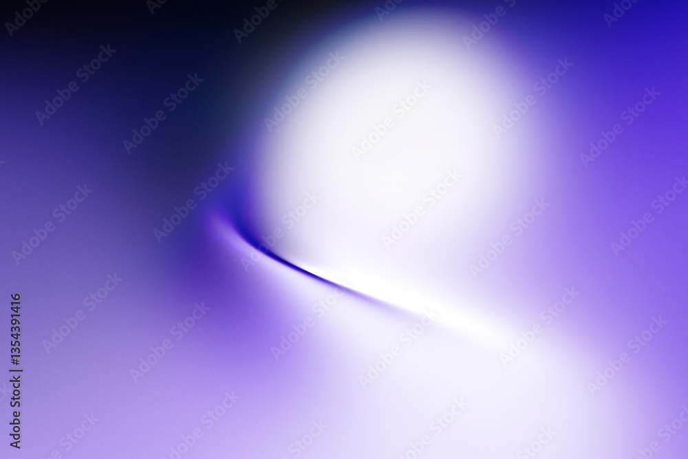 Poster modern bright abstract dynamic line wave curve soft light gradient neon purple blue on black backgro