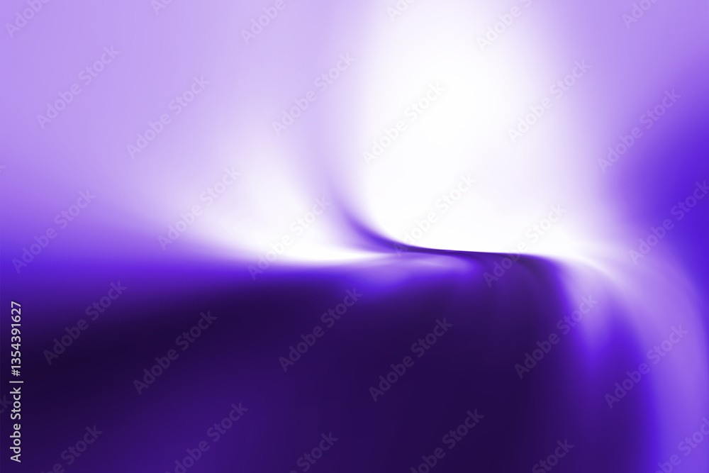 Poster modern bright abstract dynamic line wave curve soft light gradient neon purple blue on black backgro