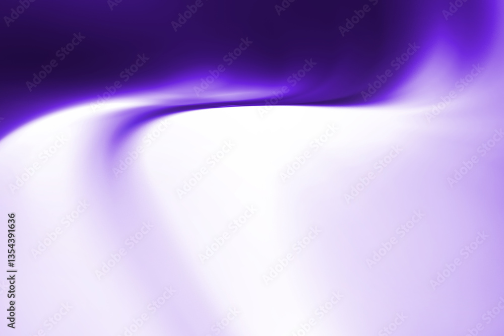 Poster modern bright abstract dynamic line wave curve soft light gradient neon purple blue on black backgro