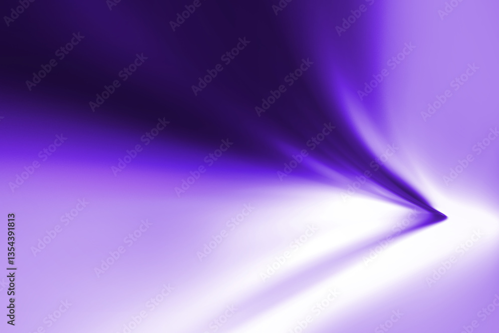 Poster modern bright abstract dynamic line wave curve soft light gradient neon purple blue on black backgro
