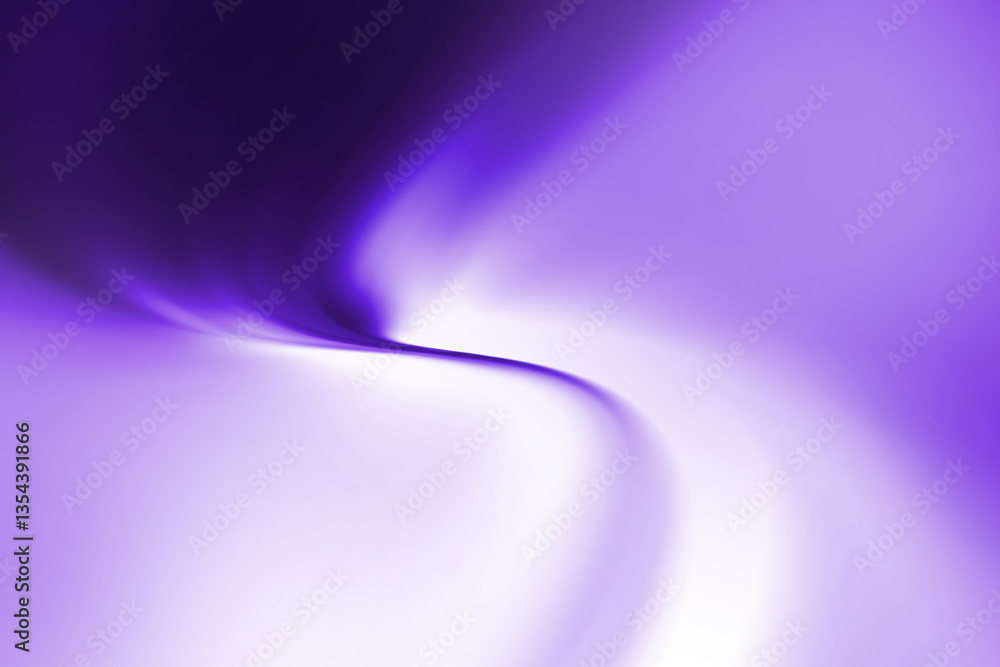 Poster modern bright abstract dynamic line wave curve soft light gradient neon purple blue on black backgro
