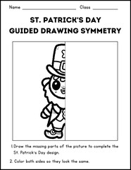 Cute Leprechaun Standing – SVG Line Art for Coloring Pages